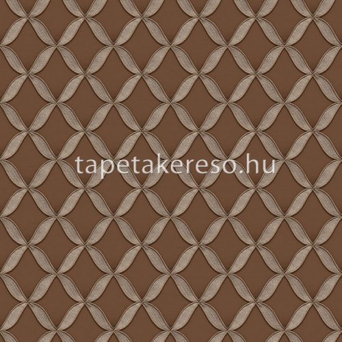 Design ID Fabric Touch vlies, vinyl anyagú barna, arany színű geometriai klasszikus tapéta
