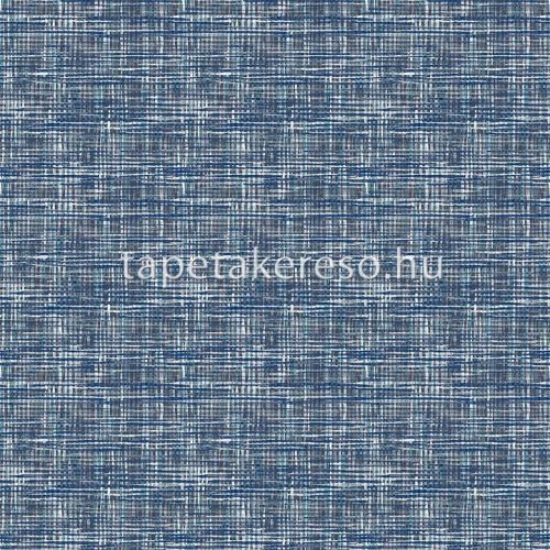 Design ID Fabric Touch vlies, vinyl anyagú kék, fehér színű szövethatású, egyszínű klasszikus tapéta
