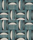 Khroma Aquila vlies anyagú türkiz, kék, beige, zöld színű geometriai modern tapéta