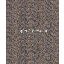   Khroma Aquila vlies anyagú fekete, kék, terrakotta színű csíkos, chevron, textilhatású modern tapéta