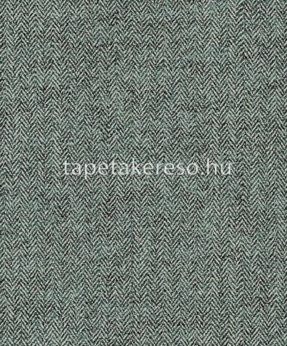 Khroma Aquila vlies anyagú zöld, ezüst színű chevron, textilhatású modern tapéta