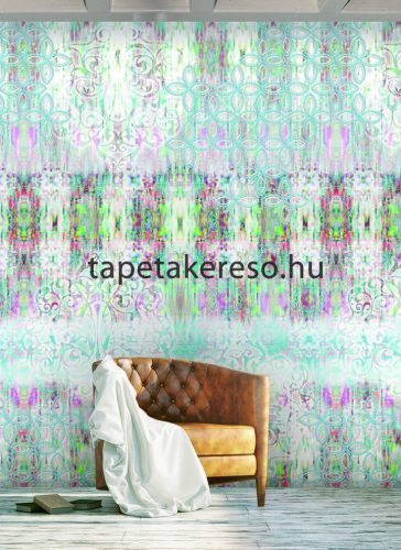 Behang Expresse COLOR CHOC vlies anyagú kék, zöld, lila színű indamintás gyerek poszter