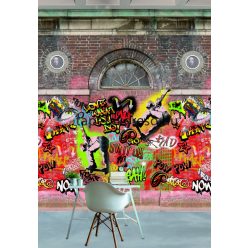  Behang Expresse COLOR CHOC vlies anyagú piros, sárga, fekete, zöld színű grafiti gyerek poszter
