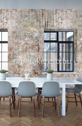 Behang Expresse NEW MATERIALS vlies anyagú barna, beige színű koptatott modern poszter