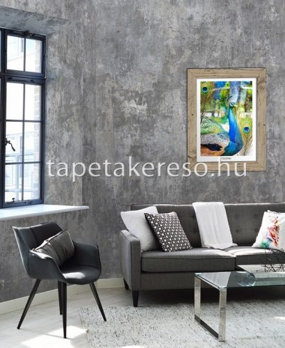 Behang Expresse NEW MATERIALS vlies anyagú szürke, beige színű koptatott, betonhatású modern poszter