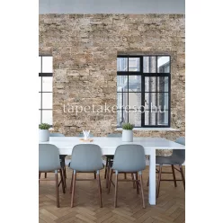   Behang Expresse NEW MATERIALS vlies anyagú szürke, barna, beige színű köves modern poszter