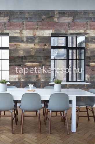 Behang Expresse NEW MATERIALS vlies anyagú beige, szürke, mályva színű famintás modern poszter