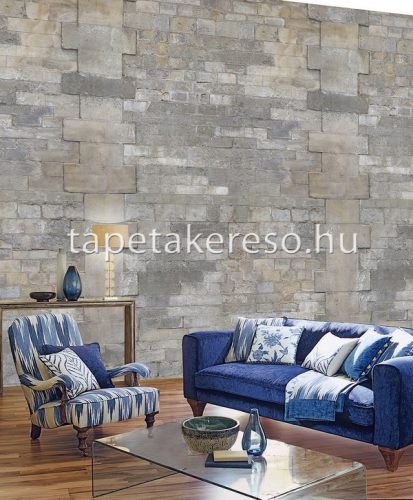 Behang Expresse NEW MATERIALS vlies anyagú szürke, beige színű köves modern poszter