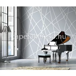   Behang Expresse Timeless vlies anyagú szürke, fehér színű geometriai modern poszter