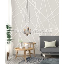   Behang Expresse Timeless vlies anyagú beige, fehér színű geometriai modern poszter