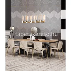   Behang Expresse Timeless vlies anyagú szürke, fehér színű geometriai modern poszter