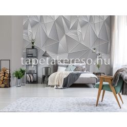   Behang Expresse Timeless vlies anyagú szürke, fehér színű geometriai, 3d modern poszter