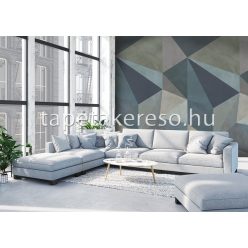   Behang Expresse Timeless vlies anyagú kék, türkiz, beige színű geometriai, 3d modern poszter