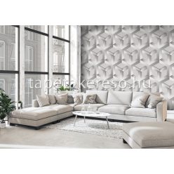   Behang Expresse Timeless vlies anyagú szürke, fehér színű geometriai, 3d modern poszter