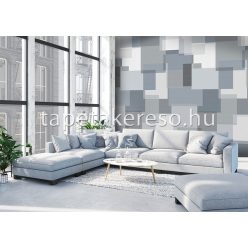   Behang Expresse Timeless vlies anyagú kék, szürke, fehér színű geometriai, 3d modern poszter