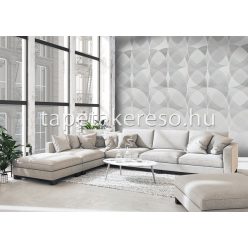   Behang Expresse Timeless vlies anyagú szürke, fehér színű geometriai, 3d modern poszter