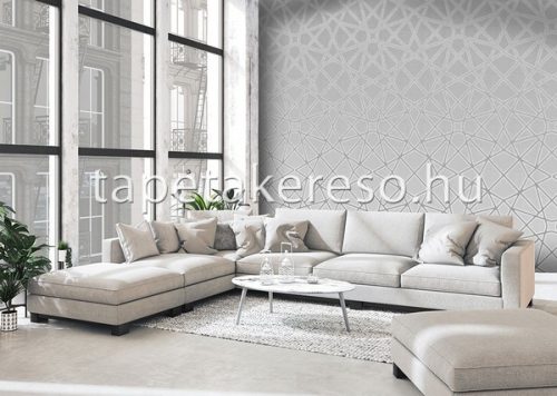Behang Expresse Timeless vlies anyagú szürke színű geometriai modern poszter