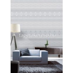   Behang Expresse Timeless vlies anyagú szürke, kék, fehér színű vonalas, geometriai modern poszter
