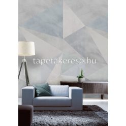   Behang Expresse Timeless vlies anyagú szürke, kék, türkiz színű geometriai, 3d modern poszter