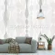 Behang Expresse Timeless vlies anyagú fehér, beige, szürke színű hullámos modern poszter