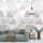 Behang Expresse Timeless vlies anyagú fehér, szürke, beige színű geometriai modern poszter