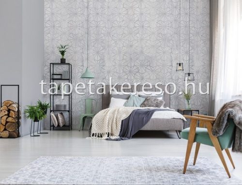 Behang Expresse Timeless vlies anyagú szürke színű geometriai modern poszter