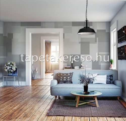 Behang Expresse Timeless vlies anyagú szürke színű geometriai, 3d modern poszter