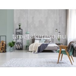   Behang Expresse Timeless vlies anyagú szürke, fehér színű geometriai modern poszter
