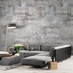   Behang Expresse Passion for Materials vlies anyagú szürke, beige, kék színű koptatott, vakolt modern, indusztriális poszter