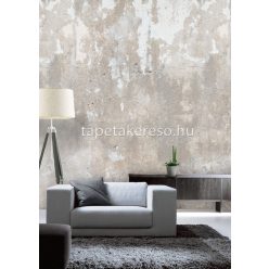   Behang Expresse Passion for Materials vlies anyagú törtfehér, beige színű koptatott, vakolt modern, indusztriális poszter