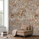 Behang Expresse Passion for Materials vlies anyagú barna, sárga, fekete, piros színű mozaik, koptatott modern, indusztriális poszter