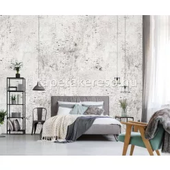   Behang Expresse Passion for Materials vlies anyagú fehér, barna, zöld színű repedezett modern, indusztriális poszter