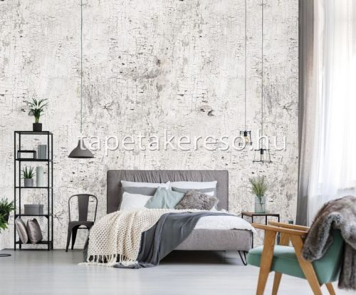 Behang Expresse Passion for Materials vlies anyagú fehér, barna, zöld színű repedezett modern, indusztriális poszter