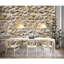   Behang Expresse Passion for Materials vlies anyagú sárga, beige, barna színű kőmintás modern, indusztriális poszter
