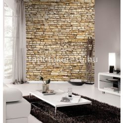   Behang Expresse Passion for Materials vlies anyagú sárga, fekete, barna színű kőmintás modern, indusztriális poszter