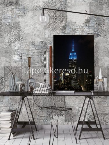 Behang Expresse Passion for Materials vlies anyagú fehér, szürke színű keleties, téglamintás, koptatott modern, indusztriális poszter