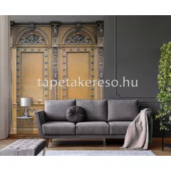   Behang Expresse Passion for Materials vlies anyagú szürke, sárga színű kazettás modern, indusztriális poszter