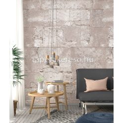   Behang Expresse Passion for Materials vlies anyagú barna színű koptatott, vakolt modern, indusztriális poszter