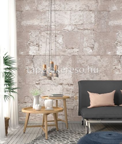 Behang Expresse Passion for Materials vlies anyagú barna színű koptatott, vakolt modern, indusztriális poszter