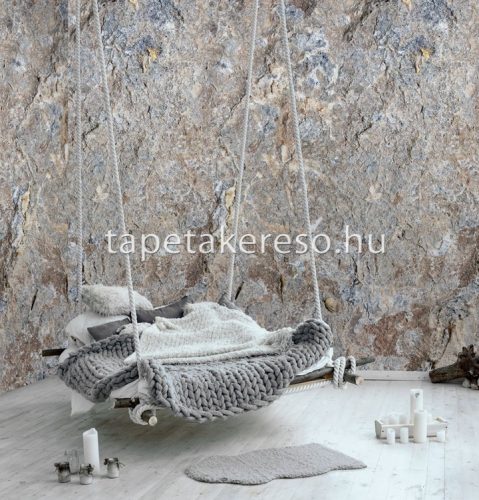 Behang Expresse Passion for Materials vlies anyagú barna, kék színű kőmintás modern, indusztriális poszter