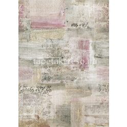   Behang Expresse Esbjerg vlies anyagú mályva, fehér, beige, fekete színű patchwork modern tapéta