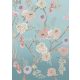 Behang Expresse Floral Utopia vlies anyagú kék, rózsaszín, barna színű virágos romantikus tapéta