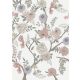 Behang Expresse Floral Utopia vlies anyagú fehér, szürke, rózsaszín, barna színű virágos romantikus tapéta