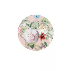   Behang Expresse Floral Utopia vlies anyagú rózsaszín, fehér, zöld, sárga színű madaras, virágos romantikus tapéta