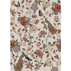   Behang Expresse Floral Utopia vlies anyagú barna, beige, fekete, zöld színű pillangós, virágos romantikus tapéta
