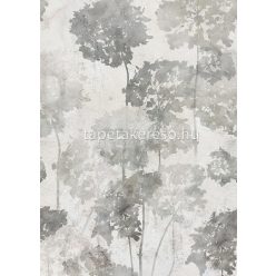   Behang Expresse Floral Utopia vlies anyagú szürke színű koptatott, virágos romantikus tapéta