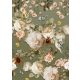 Behang Expresse Floral Utopia vlies anyagú zöld, fehér, barack színű madaras, virágos romantikus tapéta