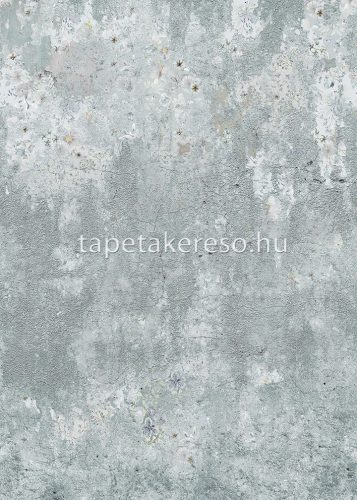 Behang Expresse Floral Utopia vlies anyagú türkiz, szürke színű foltos romantikus tapéta