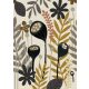 Behang Express Dreaming of Nature vlies anyagú beige, fekete, szürke, barna színű leveles modern, natural, romantikus poszter