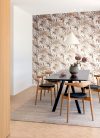 Khroma Lotus vlies anyagú fehér, szürke, barna színű leveles natural, modern tapéta